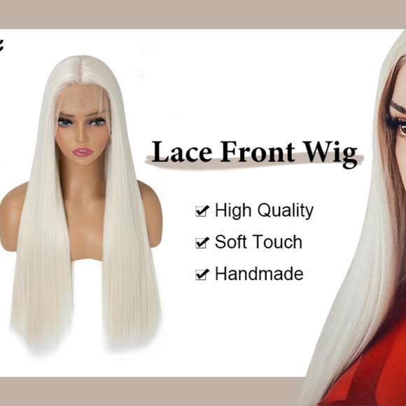 White Blonde Lace Front Wig 22-26inches!! Ready to Ship!!